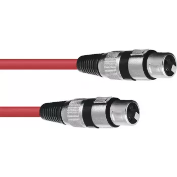 Cable de audio Omnitronic 30220900 1,5 m XLR 3 polos rojo