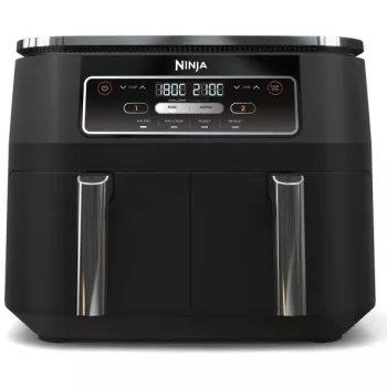 Ninja AF200EU Freidora doble 7,6 L independiente 2400 W freidora de aire negra