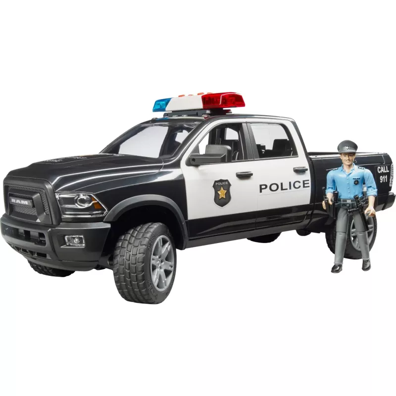 Vehículo de juguete Polizei-Pickup BRUDER RAM 2500 Police 02505 – modelo a escala, vehículo de juguete