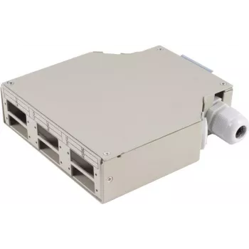 Caja de distribución ShiverPeaks BS07-65010 6 vías metal gris para montaje en carril DIN