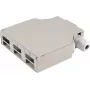 Caja de distribución ShiverPeaks BS07-65010 6 vías metal gris para montaje en carril DIN