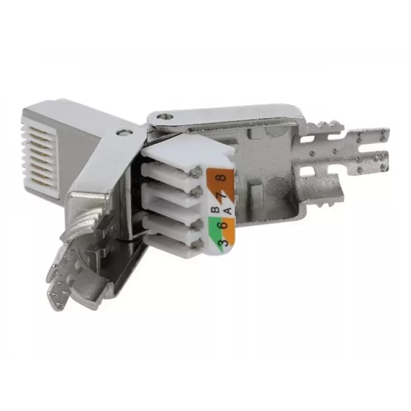 Conector de cable DeLOCK 86476 RJ-45 gris