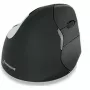 BakkerElkhuizen Evoluent 4 Bluetooth negro, diestro, diseño vertical, láser, Bluetooth, 2600 DPI, negro