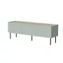 Mueble TV Cama FELLINI 150x40x52 verde oliva + tablero de roble aceitado