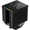 Ventilador de CPU DeepCool AK620 Digital PRO — ventilador de 120 mm, 1750 rpm, 25 dB, 12 V, compatible con LGA1700/AM5, negro