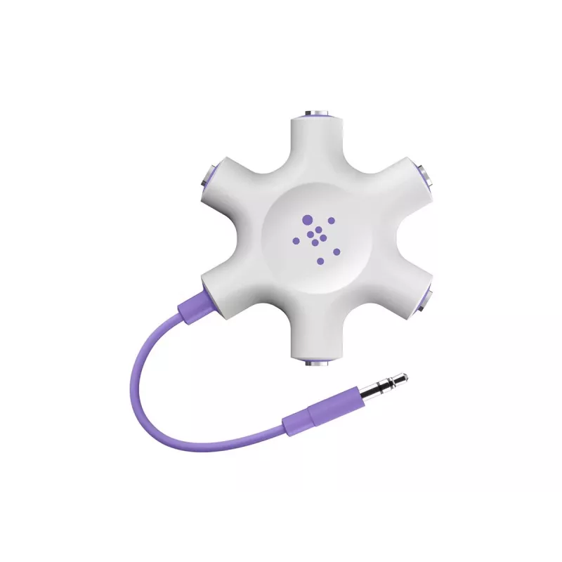Belkin F8Z274BT - verde - blanco - 1x 3,5 mm - 5x 3,5 mm - macho - hembra