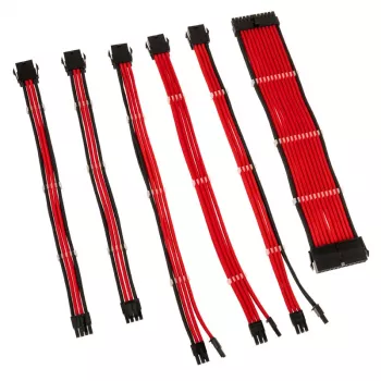 Kit de extensión de cables Kolink Core Adept rojo 0,35 m 6 uds.