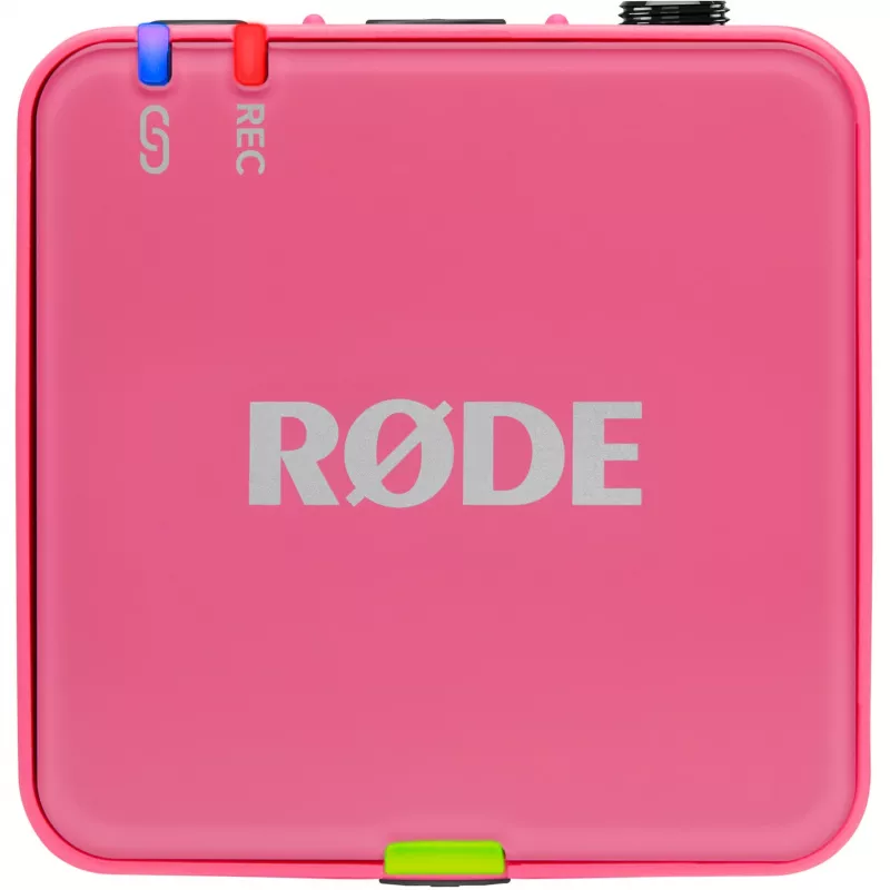 Micrófono inalámbrico RODE Wireless GO III Rosa — compacto sistema transmisor y receptor de dos canales