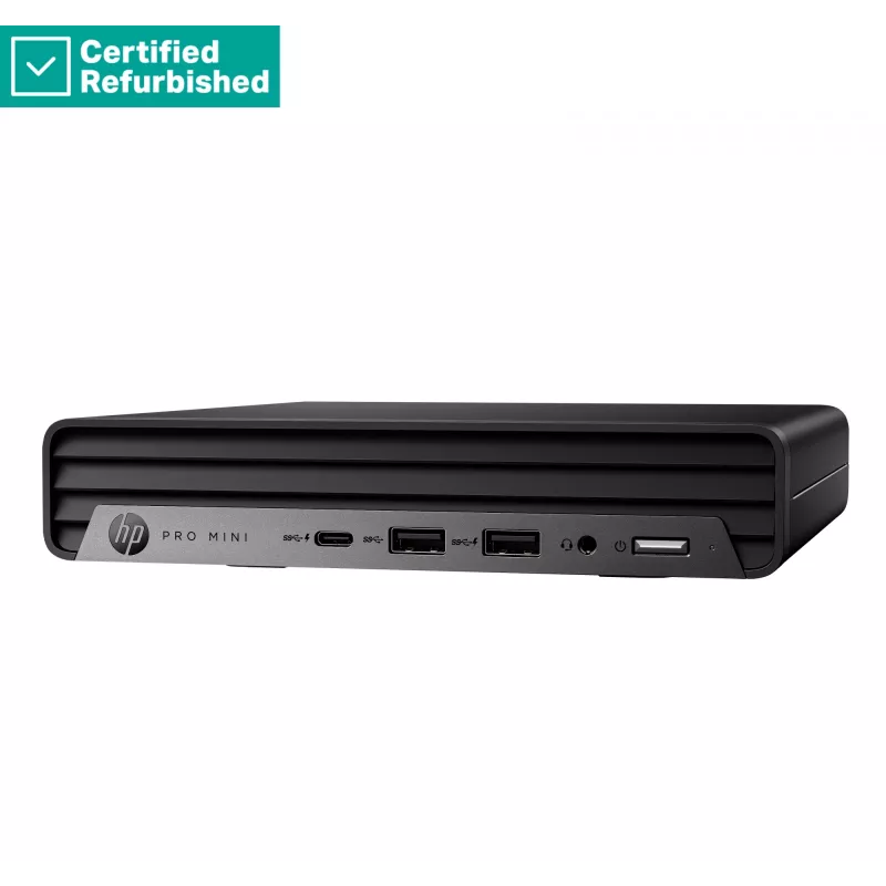 RENEW SILVER HP Pro 400 G9 Mini - i5-13500T, 8GB, 256GB SSD, Ratón USB, Win 11 Pro, 1 año