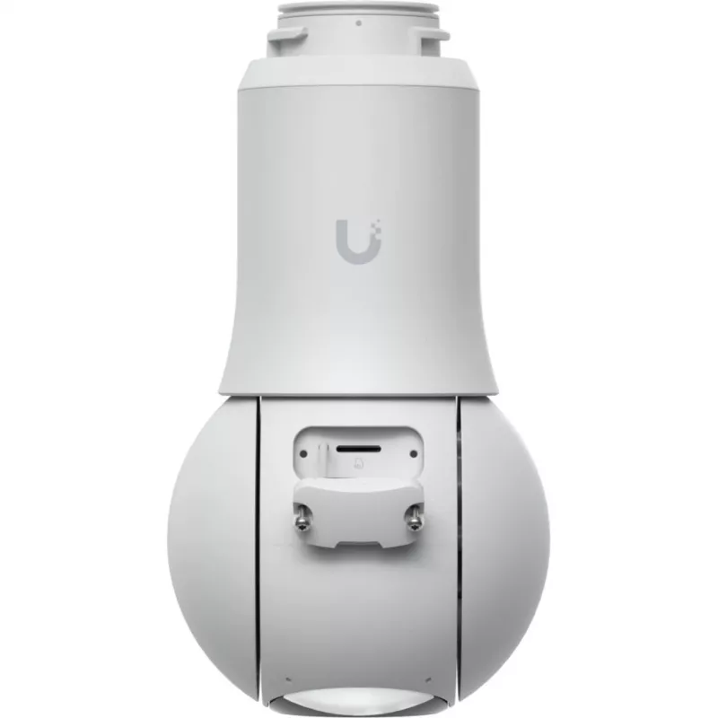 Ubiquiti UniFi G6 PTZ UVC-G6-PTZ-W cámara de seguridad IP, 4K 8 MP (3864x2160), doble objetivo, zoom híbrido 10x, interior y exterior, IP66, PoE, montaje en techo, pared o poste, rotación de 350°, blanca