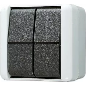 JUNG 809W interruptor eléctrico pulsador negro - blanco (809W)