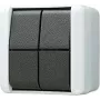 JUNG 809W interruptor eléctrico pulsador negro - blanco (809W)