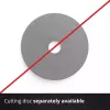 Amoladora angular inalámbrica profesional AXXIO, 18 voltios (rojo/negro, sin batería ni cargador)