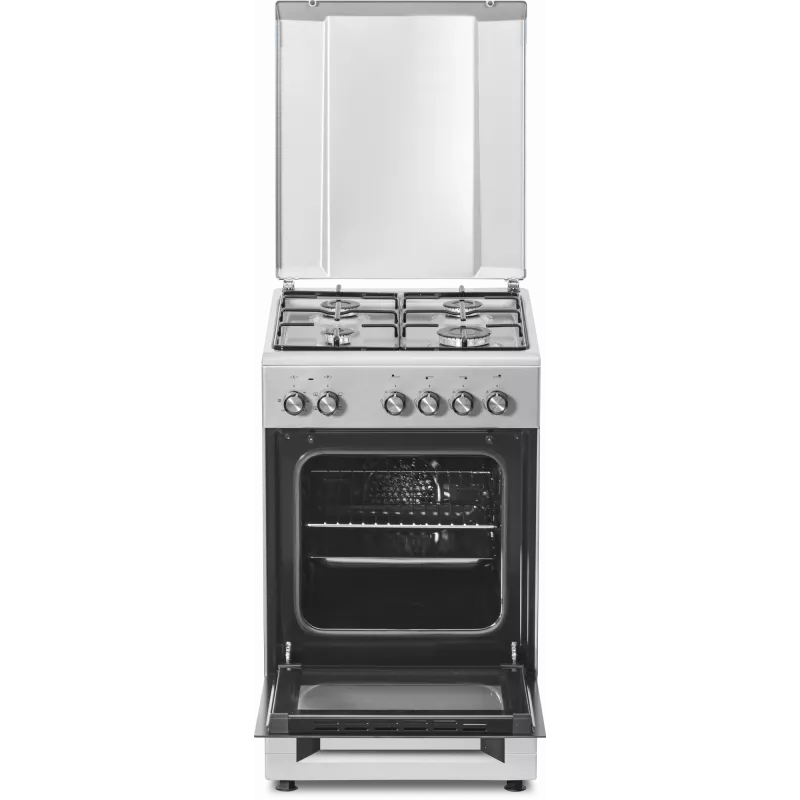 Placa de gas y horno eléctrico SIMFER 5405SERGG, acero inoxidable, 4 zonas, 50 cm