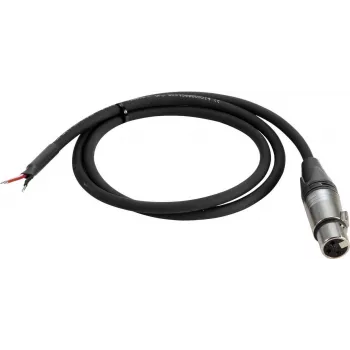 Cable DMX de 3 pines conector hembra PSSO modelo 30227839 con extremos abiertos