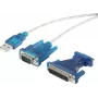 Cable serie Renkforce RF-4222053 USB Type-A DB-25 negro 0,4 m