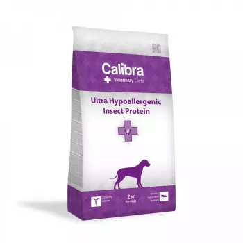 Pienso para perros Calibra Veterinary Diets Ultra Hypoallergenic Insect 2 kg — proteína de insecto único, 23 % proteína, 14 % grasa
