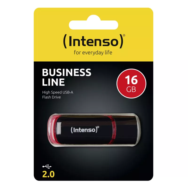 Memoria USB Intenso 16 GB USB Type-A 2.0 Negro Rojo