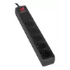 Protector contra sobretensiones Gembird SPG5-C-10 negro 5 tomas AC 250V 3m