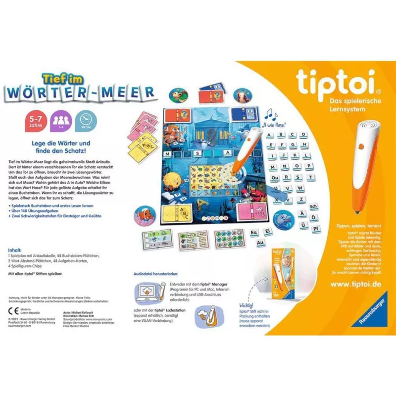 tiptoi Tief im Wörtermeer, juego de mesa