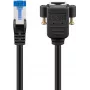 Cable de extensión Goobay CAT 6A, S/FTP (PiMF), negro (65642)