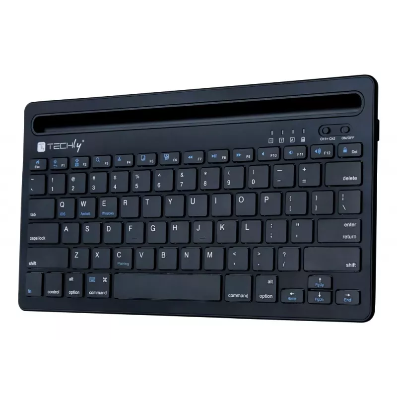 Techly ICTBK102U teclado universal Bluetooth QWERTY inglés negro