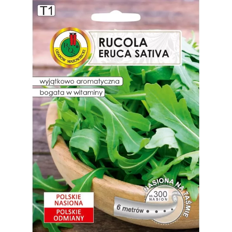 PNOS rúcula Eruca sativa semillas en cinta, 6 m