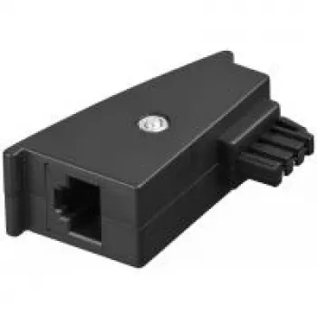 Wentronic Goobay - adaptador de red - TAE-F (M) a RJ-45 (2 polos) (H) - 5,3 m - negro (95139)