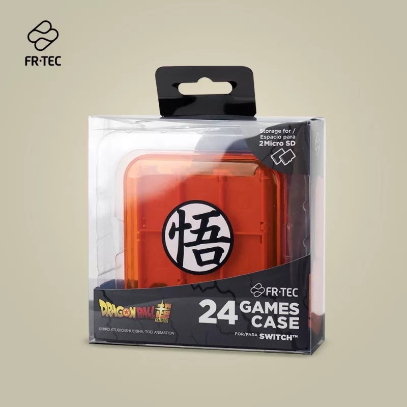 Estuche para cartuchos FR-TEC Dragon Ball Super Nintendo Switch naranja