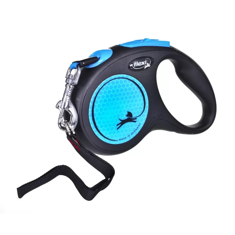 Correa para perros Flexi new Neon S 5 m con recogida automática