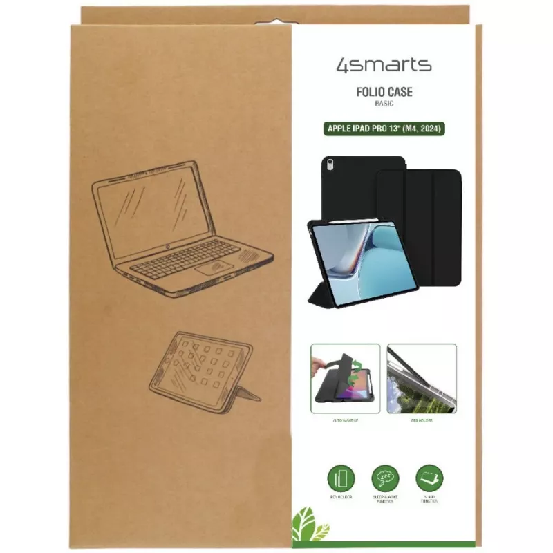 4smarts Funda con tapa para tablet – Poliuretano termoplástico (TPU)