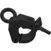 Abrazadera EUROLITE TPC-51S negra con anilla – abrazadera de montaje para estructuras y focos