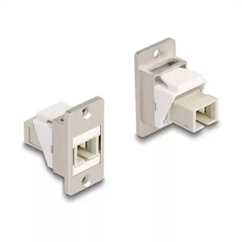 Módulo Keystone para montaje en panel DeLOCK fibra óptica SC simplex conector hembra-conector hembra cónico beige