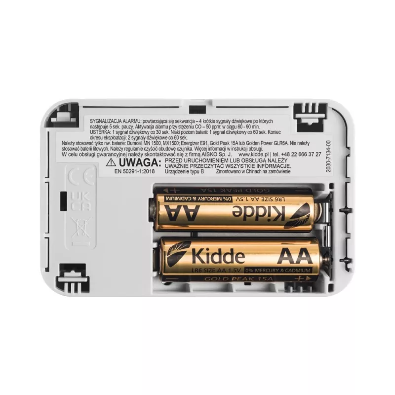 Detector de monóxido de carbono Kidde 2030-DCR