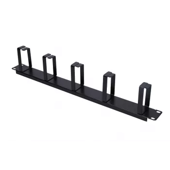 Panel de gestión de cables Extralink organizador de cables 1U negro