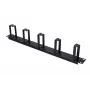 Panel de gestión de cables Extralink organizador de cables 1U negro
