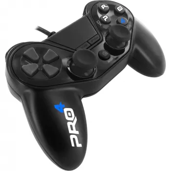 Mando de juego con cable SUBSONIC SA5417 para PS4, negro