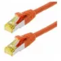 Cable de red Helos Cat 6a S/FTP 1,5 m naranja