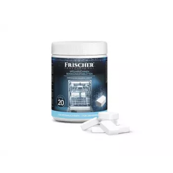 Pastillas limpiadoras para lavavajillas FRISCHER FR00206 20 uds. 16 g — pastillas de limpieza y descalcificación para lavavajillas