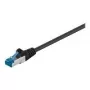 Wentronic Goobay Cable de red CAT 6a, S/FTP (PiMF), Negro, 3 m - LSZH libre de halógenos, cobre (93787)