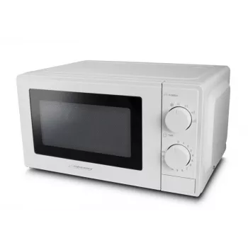 Microondas solo ESPERANZA ESTOFADO — 700 W, 20 l, 5 niveles de potencia, plato giratorio de 24,5 cm, blanco