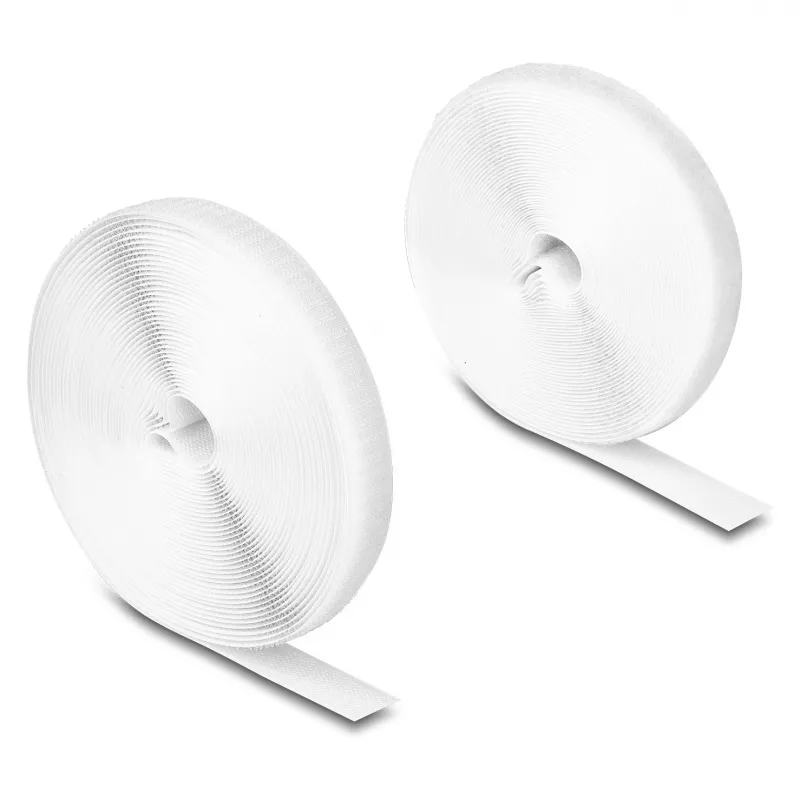 Cinta de velcro resistente DeLOCK 10 m x 20 mm blanca
