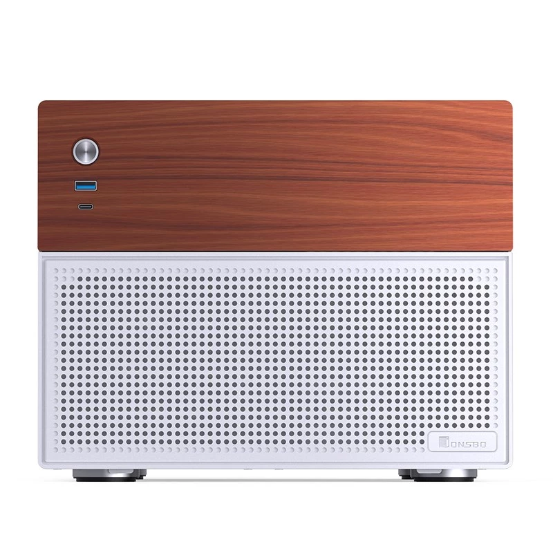 Caja de ordenador Micro-Tower Jonsbo N4 BLANCO Mini-ITX con cristal templado