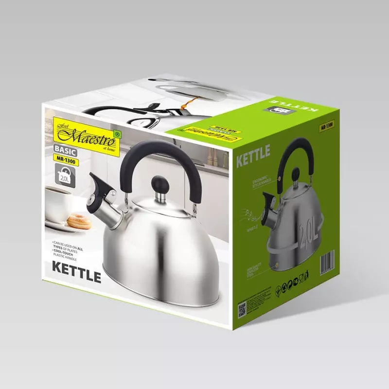 Maestro MR-1300 Hervidor de agua 2 L Plata