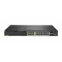 Hewlett Packard Enterprise HPE Aruba 6300M - Switch - L3 - gestionado - 24 x 1/2,5/5/10GBase-T + 4 x 1 Gigabit / 10 Gigabit / 25 Gigabit / 50 Gigabit SFP56 (Uplink / Stacking) - frontal
