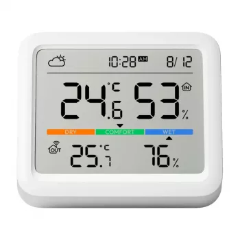SwitchBot Meter Pro blanco LCD pila 0 sensor de temperatura y humedad