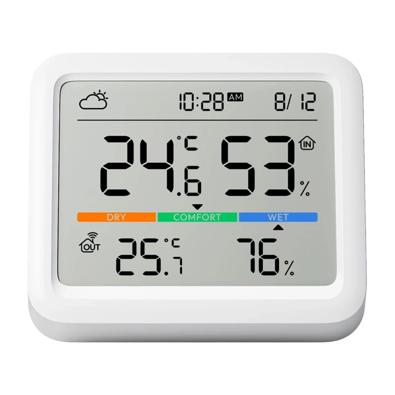 SwitchBot Meter Pro blanco LCD pila 0 sensor de temperatura y humedad