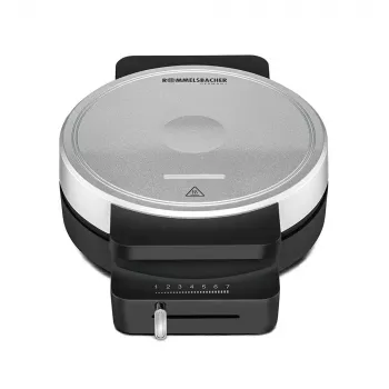 ROMMELSBACHER WA 850, 1 gofre(s), redondo, forma de corazón, negro, plata, 17,5 cm, plástico, 850 W