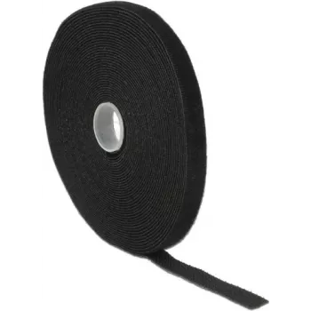 Cinta de velcro DeLOCK 18712 negra 13 mm 10 m