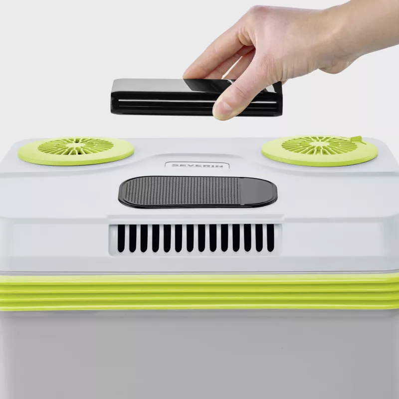 Nevera portátil Severin TKB 2925 25L eléctrica verde gris